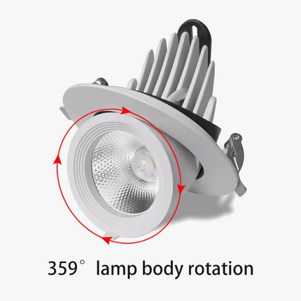 Spot LED encastrable à faisceau réglable pour éclairage commercial — LZ4X9M