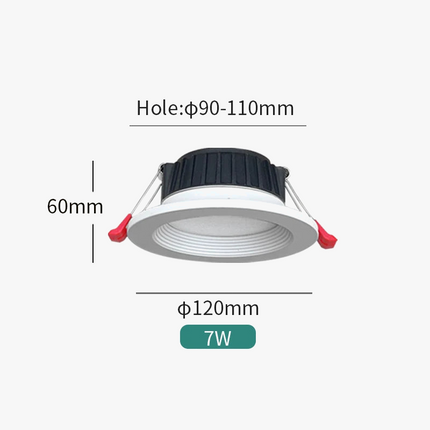 spot led encastrable à intensité variable pour éclairage intérieur