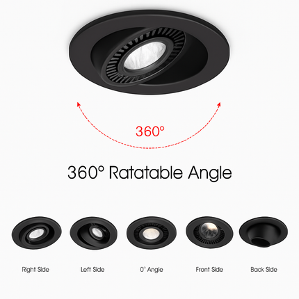 Spot LED encastrable orientable 360° pour intérieur — LZ4M9X2