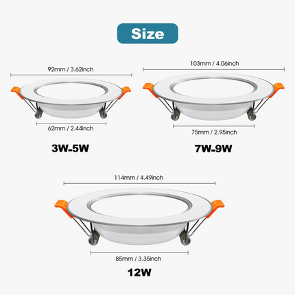 Spot LED encastrable sans pilote pour éclairage intérieur — LZ4D9Q2