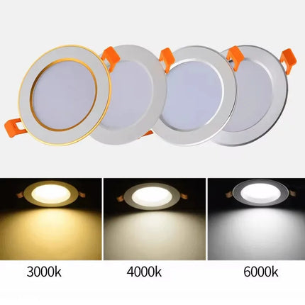 Spot LED encastrable à lumière trois tons moderne — LZ4X9P2