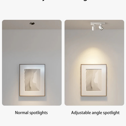 Spot LED GU10 orientable avec 2 ou 3 têtes anti-éblouissement amovibles — LZ4X9P