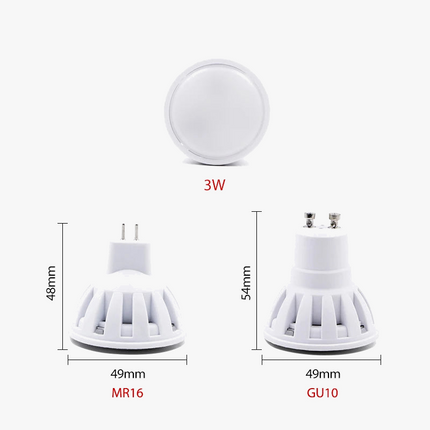 Spot LED GU10 MR16 économique pour éclairage intérieur — LZ4X9P