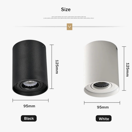 Spot LED réglable GU10 à montage en surface pour plafond — LZ4X9P