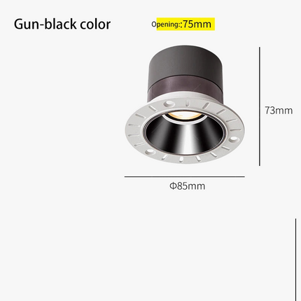 Spot LED intégré réglable sans bordure compatible Tuya Zigbee — LZ4F7Q2