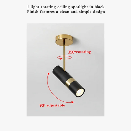 spot led moderne réglable pour éclairage intérieur design