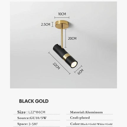 spot led moderne réglable pour éclairage intérieur design