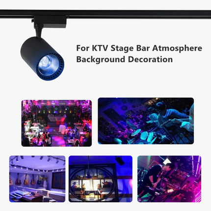 Spot LED RGB sur rail pour éclairage d’ambiance dynamique — LZ4P9XQ