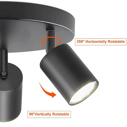 Spot LED triple GU10 sur rail pour éclairage intérieur — LZ4X9P2