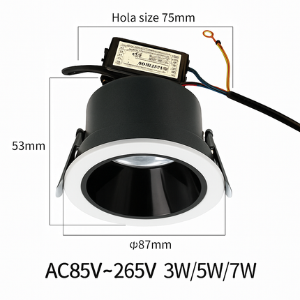 Spot LED étanche pour éclairage intérieur et extérieur — LZ4G7Q9N