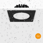 Carré Noir / Blanc chaud / 5W