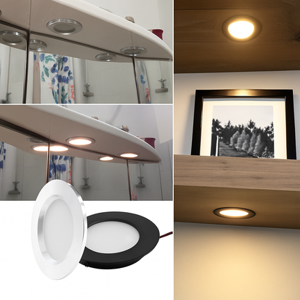 Spot LED ultra plat étanche pour éclairage intérieur et extérieur — LZ4X9P