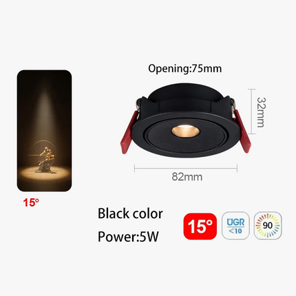 Spot LED ultra fin à faisceau orientable pour éclairage intérieur — LZ4P9XJ