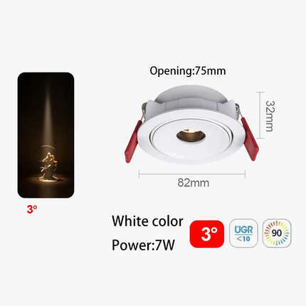Spot LED ultra fin à faisceau orientable pour éclairage intérieur — LZ4P9XJ