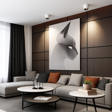 Spot LED ultra fin en aluminium réglable anti-éblouissement moderne — LZ4P9XQ