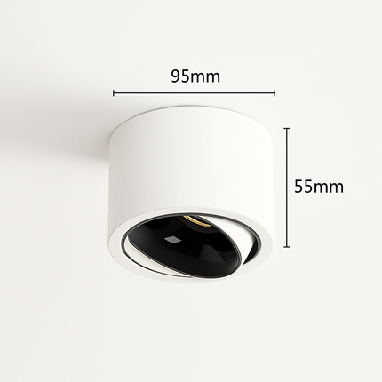 Spot LED ultra fin en aluminium réglable anti-éblouissement moderne — LZ4P9XQ