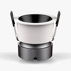 Coupe noire / Blanc chaud / 15W à intensité variable