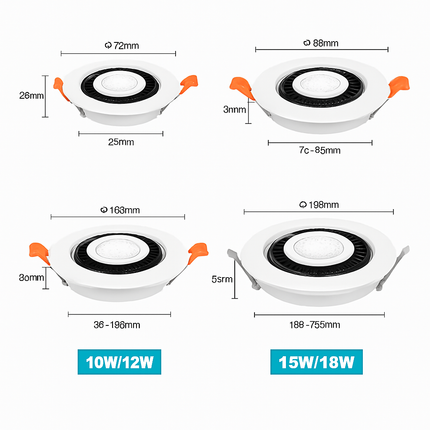 Spot LED encastrable pour plafond — LZ4X9P2