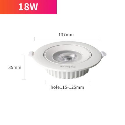 Spot LED encastrable rond pour éclairage de salle de bain — LZ4Q7M2