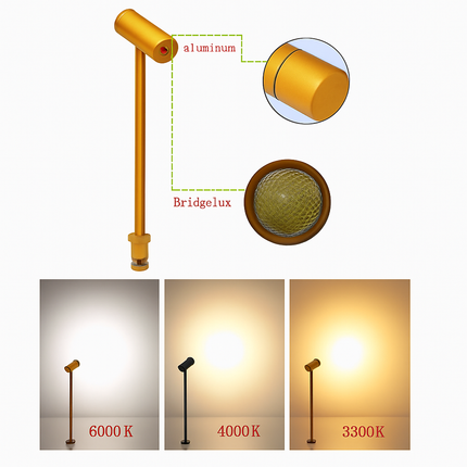 spot lumineux led pour vitrine bijoux réglable