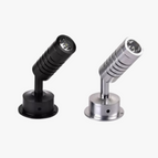 Taille longue / Corps Argent 85-265v / 1w blanc chaud