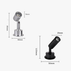 Taille longue / Corps Argent 85-265v / 1w blanc froid