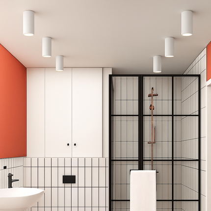Spot LED moderne tube doré Grover — LZ4X9P2