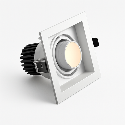 Spot LED carré encastrable à focus réglable Tiago — LZ4X9M