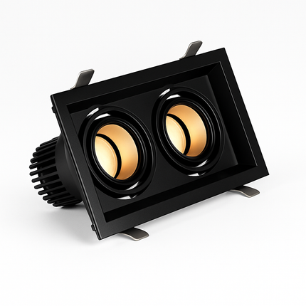 Spot LED carré encastrable à focus réglable Tiago — LZ4X9M