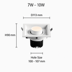 Chaude / 20W - Dimmable / Blanc