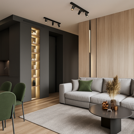 Spot LED rond moderne à plusieurs cylindres en surface — LZ4X9T2
