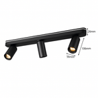Noir - 3 / 7W / Dimmable