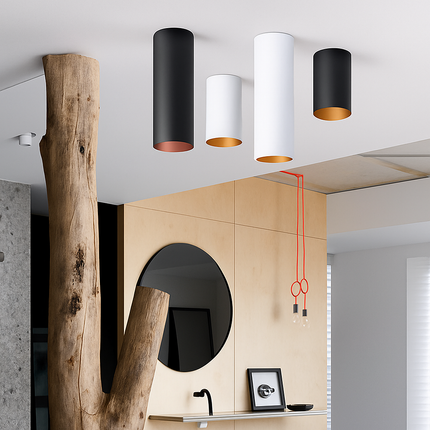 Spot LED rond en aluminium au design moderne — LZ4X9P