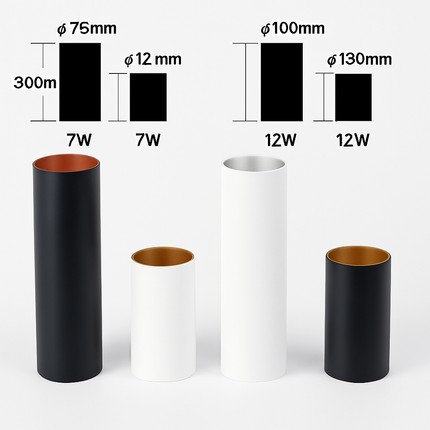 Spot LED rond en aluminium au design moderne — LZ4X9P