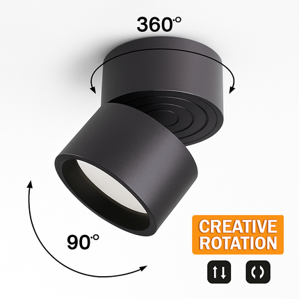Spot LED rond orientable style loft moderne — LZ4X9P2