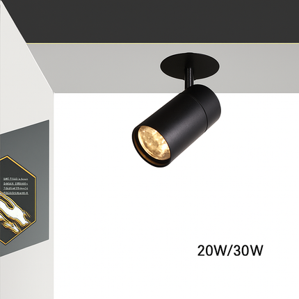 Spot plafond LED directionnel en blanc ou noir — LZ4X9P2