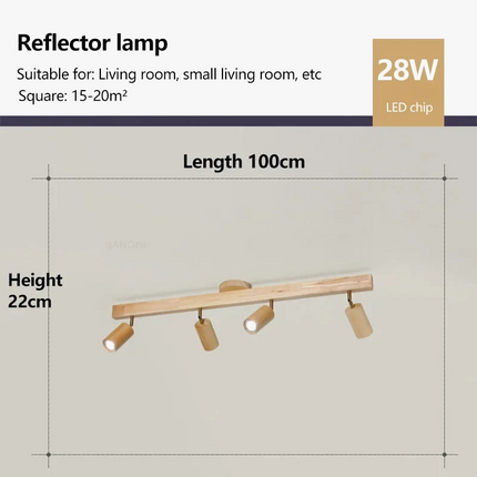 Spot rotatif en bois style nordique pour vestiaire — LZ4QJ7M
