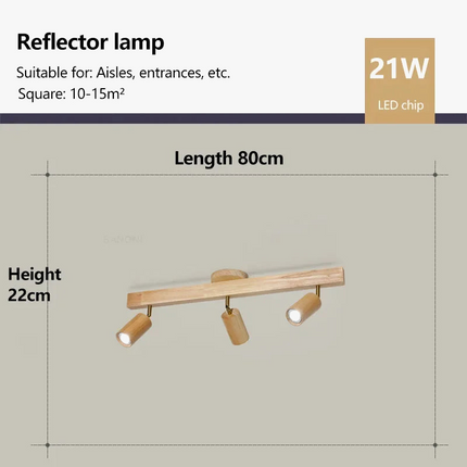 Spot rotatif en bois style nordique pour vestiaire — LZ4QJ7M
