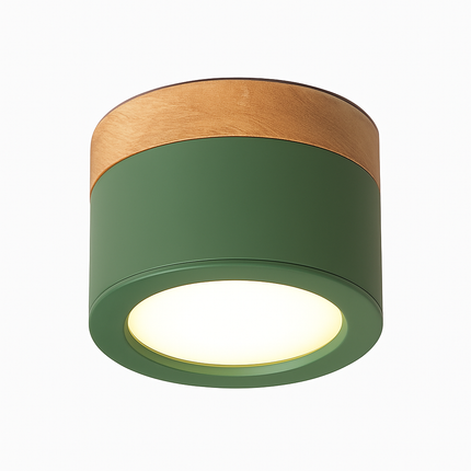 Spot cylindrique LED à base bois Botimi — LZ4X9T2