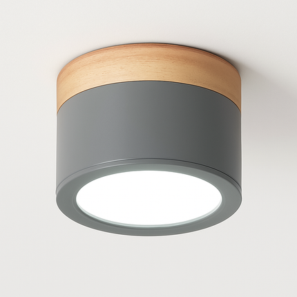 Spot cylindrique LED à base bois Botimi — LZ4X9T2