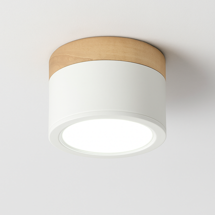 Spot cylindrique LED à base bois Botimi — LZ4X9T2