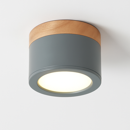 Spot cylindrique LED à base bois Botimi — LZ4X9T2