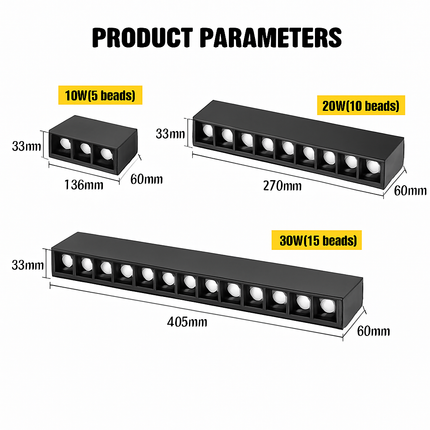 spots led dimmables pour éclairage intérieur moderne