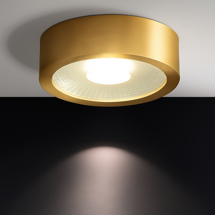 Spot LED circulaire cuivre style nordique de luxe — LZ4Q7M2