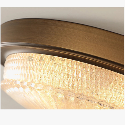 Plafonnier LED américain avec abat-jour en verre dépoli blanc pour couloir — LZ4X9M