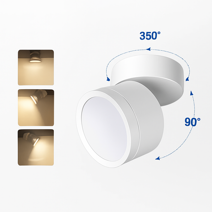 Plafonnier LED tube rotatif 7W-15W angle réglable pour intérieur — LZ4X9QJ2