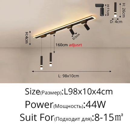 Suspension acrylique moderne avec éclairage LED intégré — LZ4Q7N2