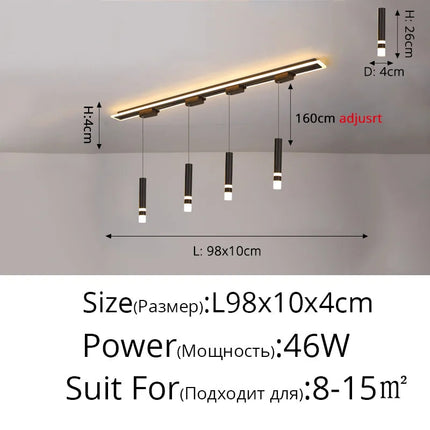 Suspension acrylique moderne avec éclairage LED intégré — LZ4Q7N2