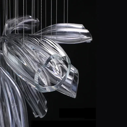 suspension art déco en verre pour intérieur moderne et élégant