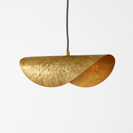 Suspension artisanale martelée en forme de fleur de lotus — LZ4X9T2